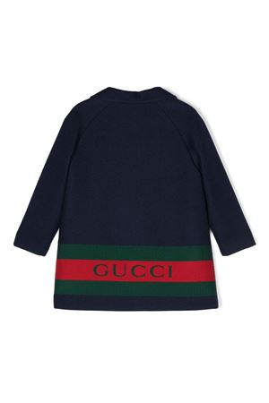 blue wool coat GUCCI KIDS | 784556XWA154804